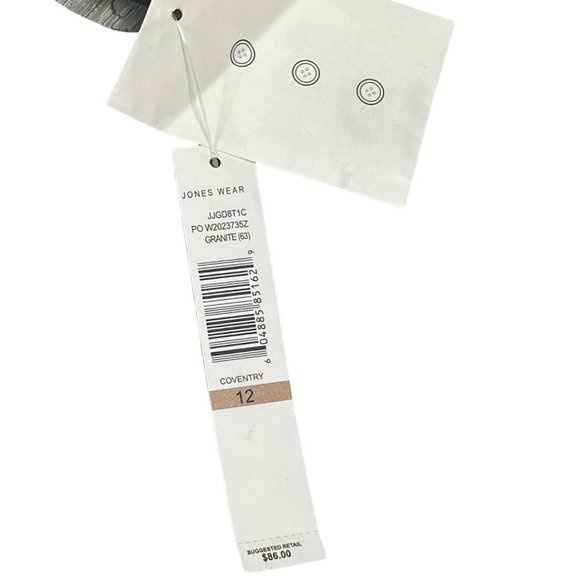 NWT Jones Wear Gray 2 Button Blazer 12 MSRV $86 - Picture 4 of 6